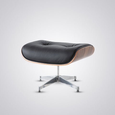 Charles Eames Mid-Century Lounge Chair & Ottoman - Walnut Wood | Chocolate Brown Charles Eames Mid-Century Lounge Chair & Ottoman - Walnut Wood | Chocolate Brown