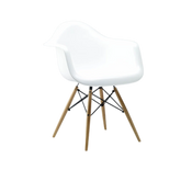 Iconic White Eames-Style DAW Armchair | Sleek Modern Design