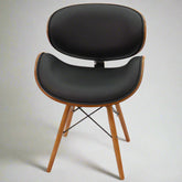 Eames Dining Chair – Faux Leather DSW Style with Eiffel Chrome Base
