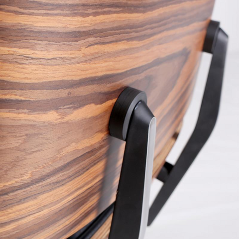 Charles Eames Iconic Lounge Chair & Ottoman in Rosewood and Black Charles Eames Iconic Lounge Chair & Ottoman in Rosewood and Black