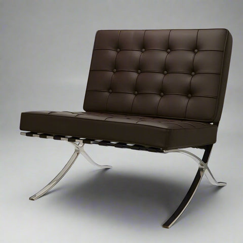 Premium Barcelona Chair - Italian Leather |  Interior Furnishes | Chocolate Brown - Premium Barcelona Chairs from Interior Furnishes - Just $425.00! Shop now at Interior Furnishes Premium Barcelona Chair - Italian Leather |  Interior Furnishes | Chocolate Brown - Premium Barcelona Chairs from Interior Furnishes - Just $425.00! Shop now at Interior Furnishes