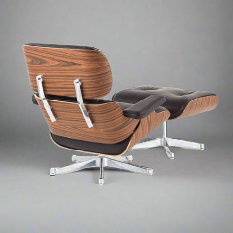 Charles Eames Iconic Lounge Chair & Ottoman in Rosewood and Black Charles Eames Iconic Lounge Chair & Ottoman in Rosewood and Black