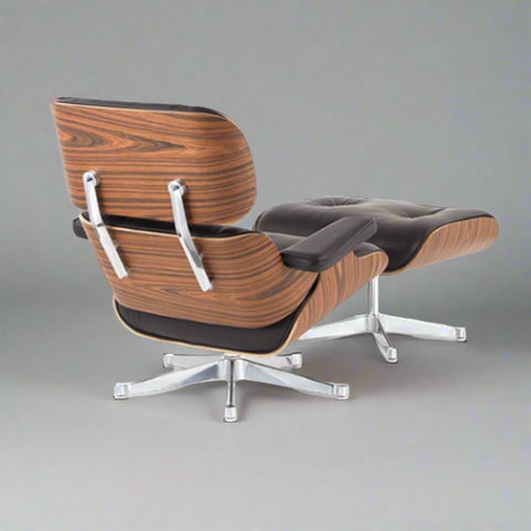 Charles Eames Iconic Lounge Chair & Ottoman - Rose Wood |  Chocolate Brown Charles Eames Iconic Lounge Chair & Ottoman - Rose Wood |  Chocolate Brown