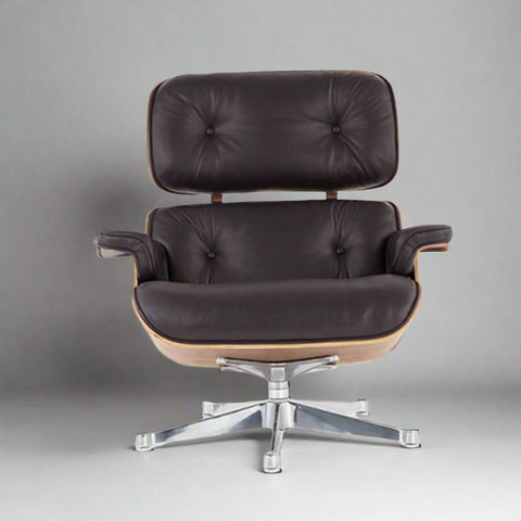 Charles Eames Iconic Lounge Chair & Ottoman in Rosewood and Black Charles Eames Iconic Lounge Chair & Ottoman in Rosewood and Black