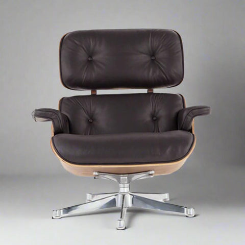 Charles Eames Iconic Lounge Chair & Ottoman - Rose Wood |  Chocolate Brown Charles Eames Iconic Lounge Chair & Ottoman - Rose Wood |  Chocolate Brown