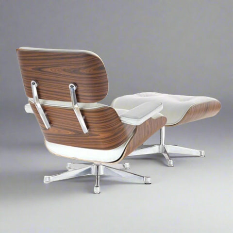 Charles Eames Iconic Lounge Chair & Ottoman in Rosewood and Black Charles Eames Iconic Lounge Chair & Ottoman in Rosewood and Black