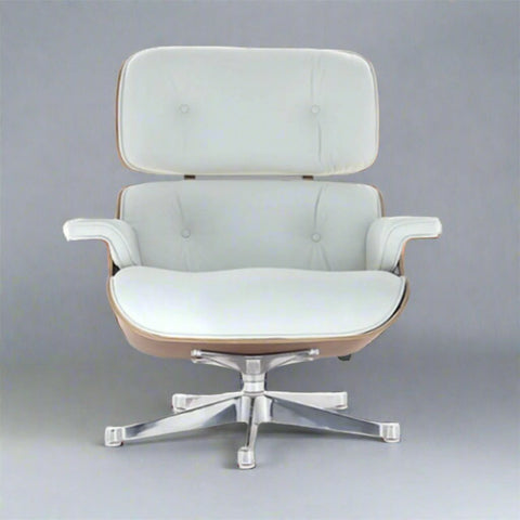 Charles Eames Iconic Lounge Chair & Ottoman - Rose Wood | Tan Brown Charles Eames Iconic Lounge Chair & Ottoman - Rose Wood | Tan Brown