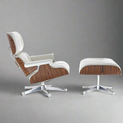 Charles Eames Iconic Lounge Chair & Ottoman - Rose Wood |  Chocolate Brown Charles Eames Iconic Lounge Chair & Ottoman - Rose Wood |  Chocolate Brown