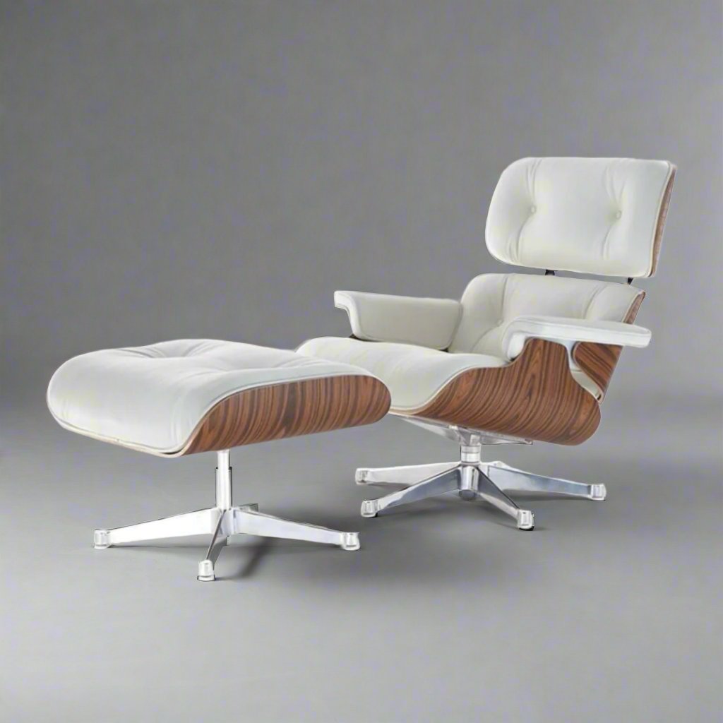 Charles Eames Iconic Lounge Chair & Ottoman - Rose Wood | Black - Premium Lounge Chairs from Interior Furnishes - Just $675! Shop now at Interior Furnishes