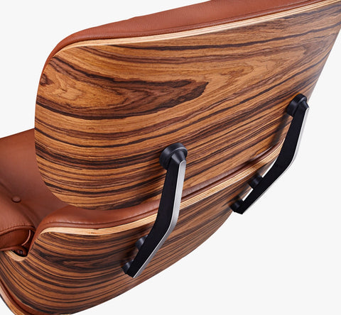 Charles Eames Iconic Lounge Chair & Ottoman in Rosewood and Black Charles Eames Iconic Lounge Chair & Ottoman in Rosewood and Black