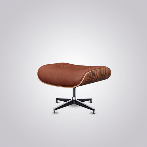 Charles Eames Iconic Lounge Chair & Ottoman - Rose Wood | White Charles Eames Iconic Lounge Chair & Ottoman - Rose Wood | White