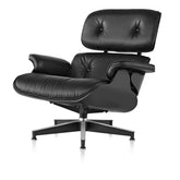 Iconic Design Charles Eames Lounge Chair & Ottoman – Ebony Ash Wood Itealian Leather