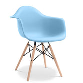 Eames DAW Plastic Arm Dinning Chair | Light Blue | Interior Furnishes - Premium Dinning Chairs from Interior Furnishes - Just $150.00! Shop now at Interior Furnishes