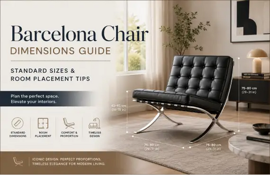 Barcelona Chair Dimensions Guide: Standard Sizes and Room Placement Tips