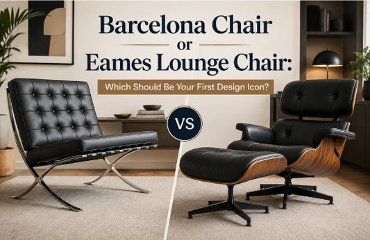 Barcelona Chair or Eames Lounge Chair comparison - which design icon is right for your space