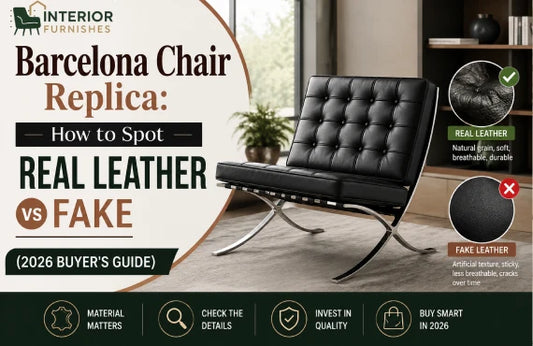 Barcelona Chair Replica: How to Spot Real Leather vs Fake (2026 Buyer's Guide)