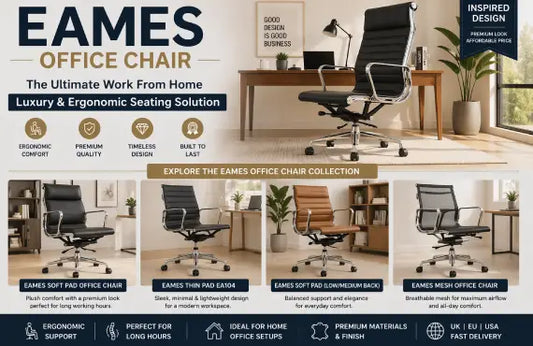 Eames Office Chair: The Ultimate Work From Home Luxury & Ergonomic Seating Solution