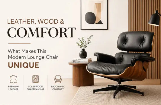 Leather, Wood & Comfort: What Makes This Modern Lounge Chair Unique