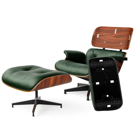 Eames Lounge Chair Replica – Tall Size with Snap-Lock Ottoman