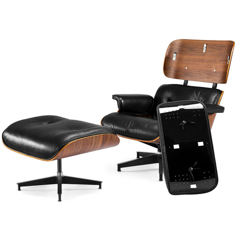 Eames Lounge Chair Replica – Tall Size with Snap-Lock Ottoman