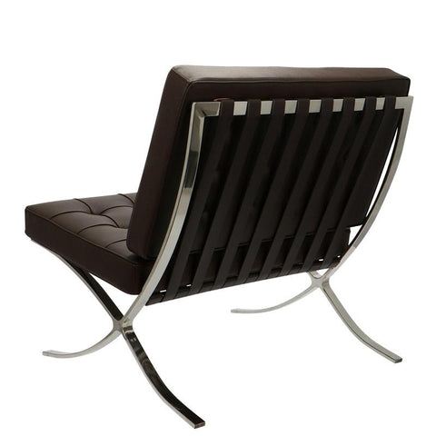 Mies Barcelona Pavilion Chair - Premium Italian Leather | Red