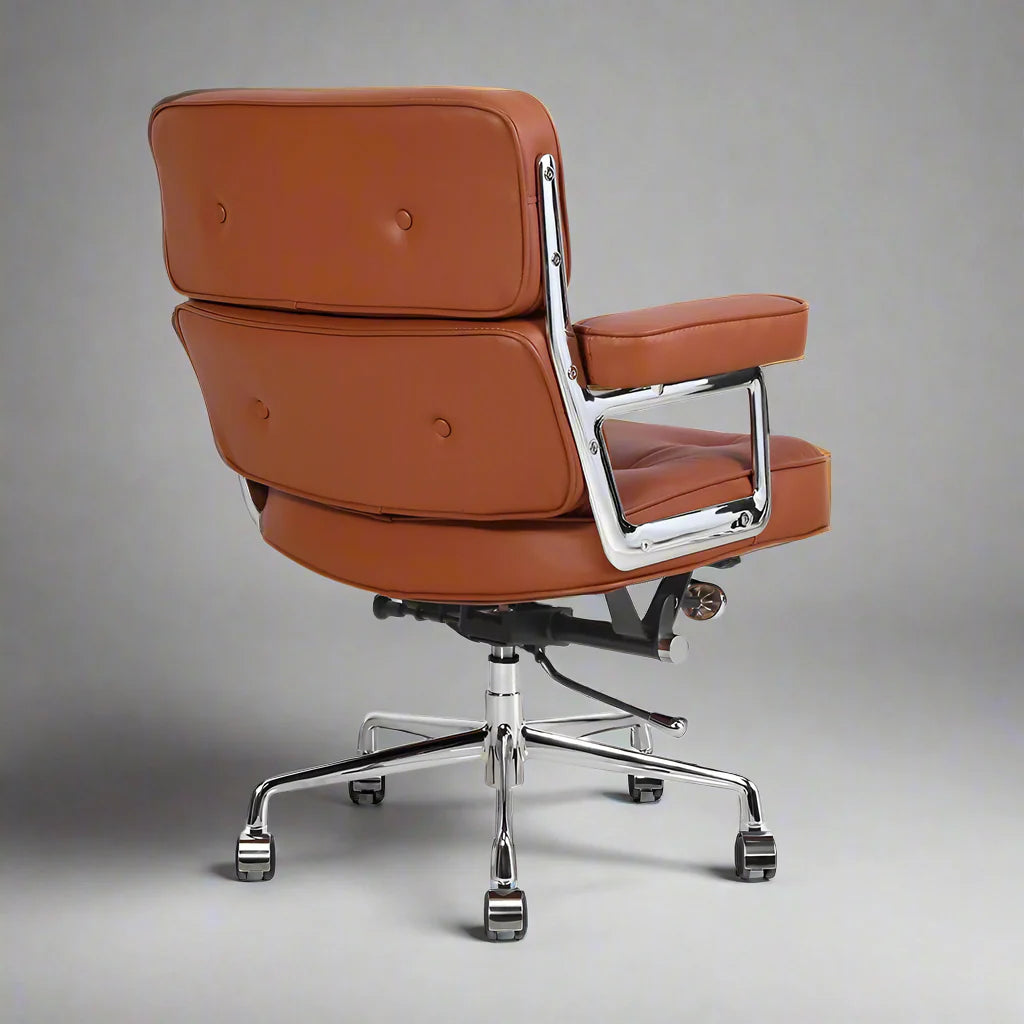 Eames Style Executive Lobby Office Chair - ES104 | Brown Leather