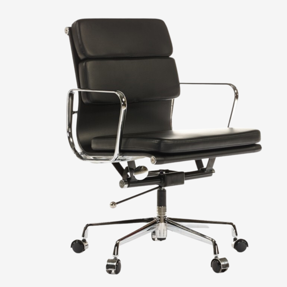 Magical Eames Soft Pad Office Chair - Tan Brown Comfort and Style - Elegant Desk Chair - Home Office Seating - Enchanted Elegance - Premium SOFT PAD LOW BACK from Interior Furnishes - Just $345! Shop now at Interior Furnishes