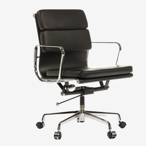 Magical Eames Soft Pad Office Chair - Tan Brown Comfort and Style - Elegant Desk Chair - Home Office Seating - Enchanted Elegance - Premium SOFT PAD LOW BACK from Interior Furnishes - Just $345! Shop now at Interior Furnishes