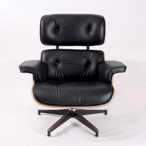 Charles Eames Iconic Lounge Chair & Ottoman - Rose Wood | White
