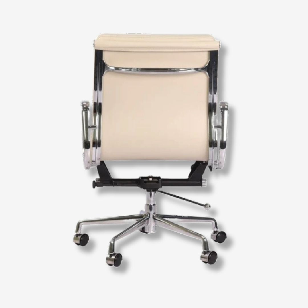 Magical Comfort Eames Soft Pad Office Chair EA 217 - Low Back Seat | Tan Brown Leather