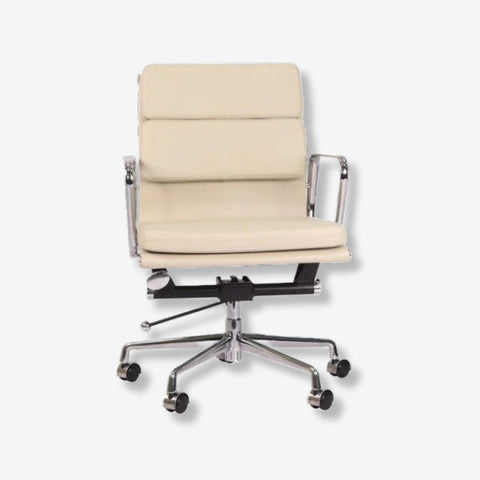 Magical Eames Soft Pad Office Chair - Tan Brown Comfort and Style - Elegant Desk Chair - Home Office Seating - Enchanted Elegance - Premium SOFT PAD LOW BACK from Interior Furnishes - Just $345! Shop now at Interior Furnishes