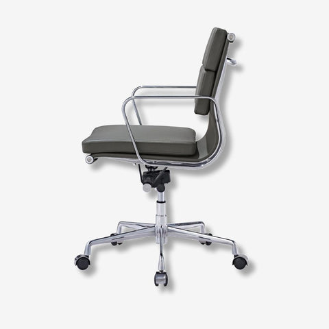Magical Comfort Eames Soft Pad Office Chair EA 217 - Low Back Seat | Tan Brown Leather