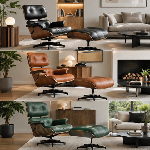 Eames Lounge Chair Replica – Tall Size with Snap-Lock Ottoman