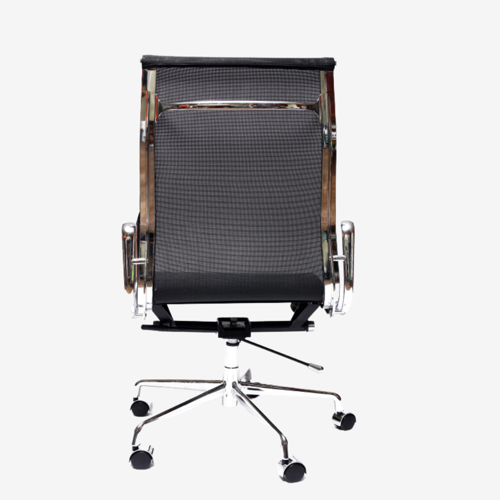 EAMES Style Mesh Office Chair EA 119 - Supportive High Back | Black Edition