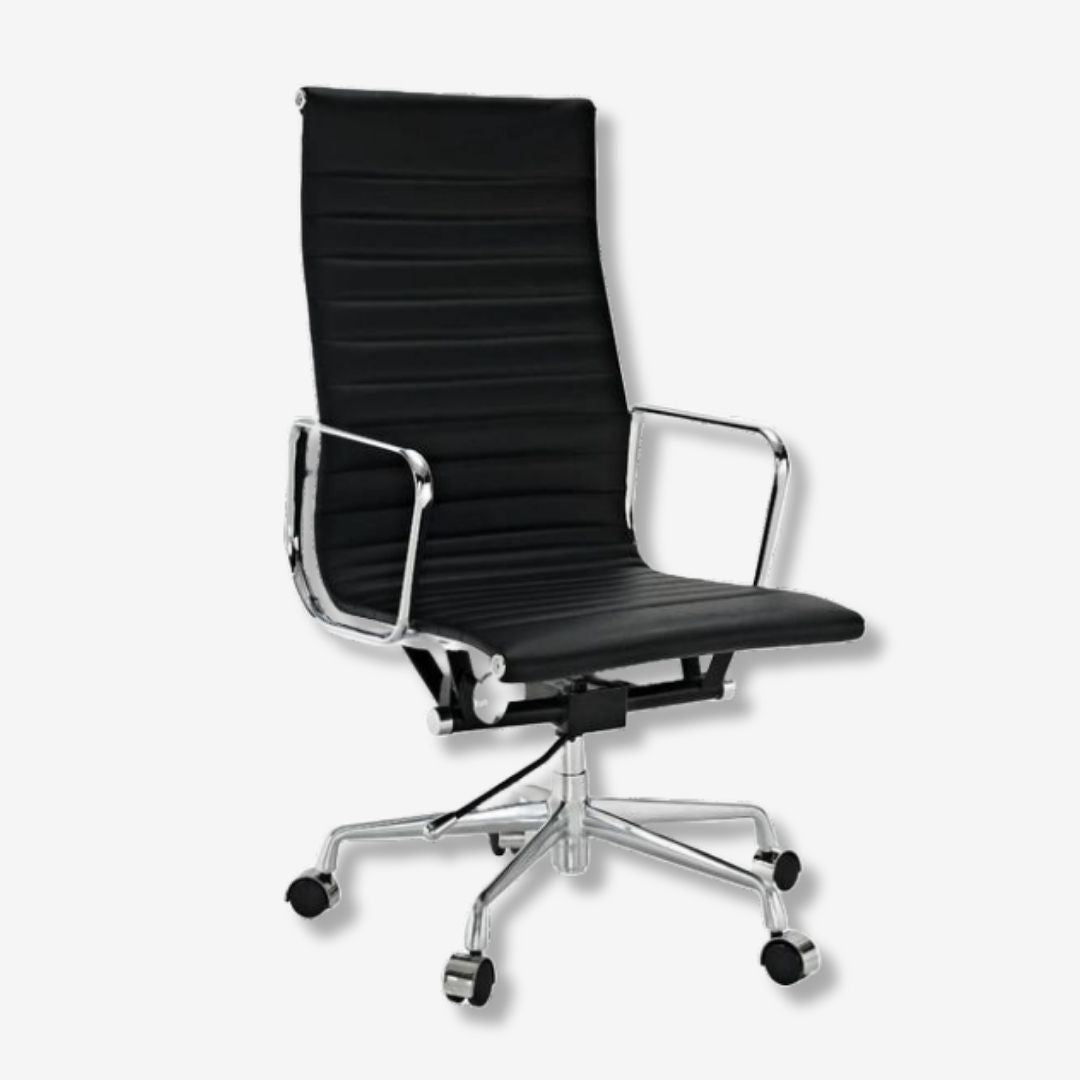 Eames Thin Pad Chair - Stylish High Back Support Office Seat | Luxe Funrishes - Premium Thin Pad Chairs from Interior Furnishes - Just $325! Shop now at Interior Furnishes