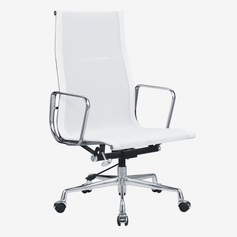 EAMES Style Mesh Office Chair EA 119 - Supportive High Back | Black Edition