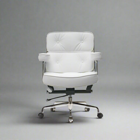 Eames Style Executive Lobby Office Chair - ES104 | Black Leather