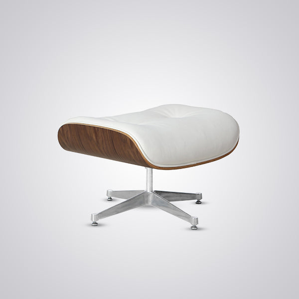 Charles Eames Mid-Century Lounge Chair & Ottoman - Walnut Wood | Chocolate Brown