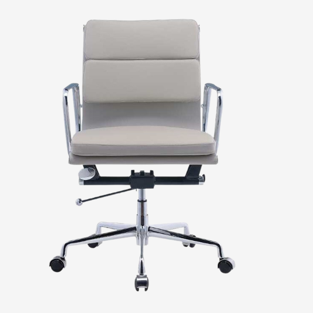 Magical Eames Soft Pad Office Chair - Tan Brown Comfort and Style - Elegant Desk Chair - Home Office Seating - Enchanted Elegance - Premium SOFT PAD LOW BACK from Interior Furnishes - Just $345! Shop now at Interior Furnishes