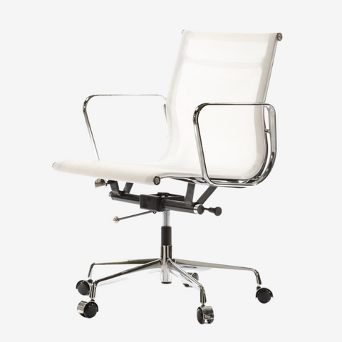 Modern Eames Mesh Office Chair EA 117 - Sleek Low Back Seating | Black