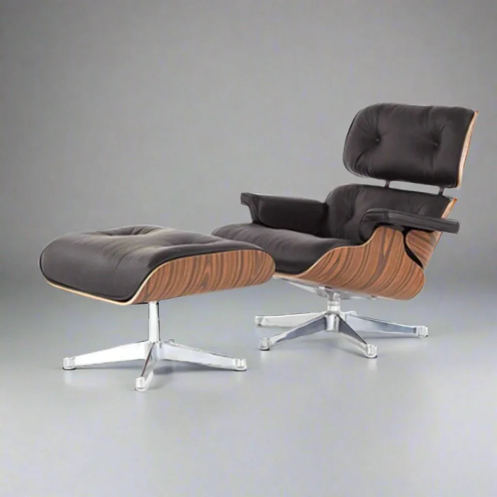 Eames Lounge CHair replica with ottoman