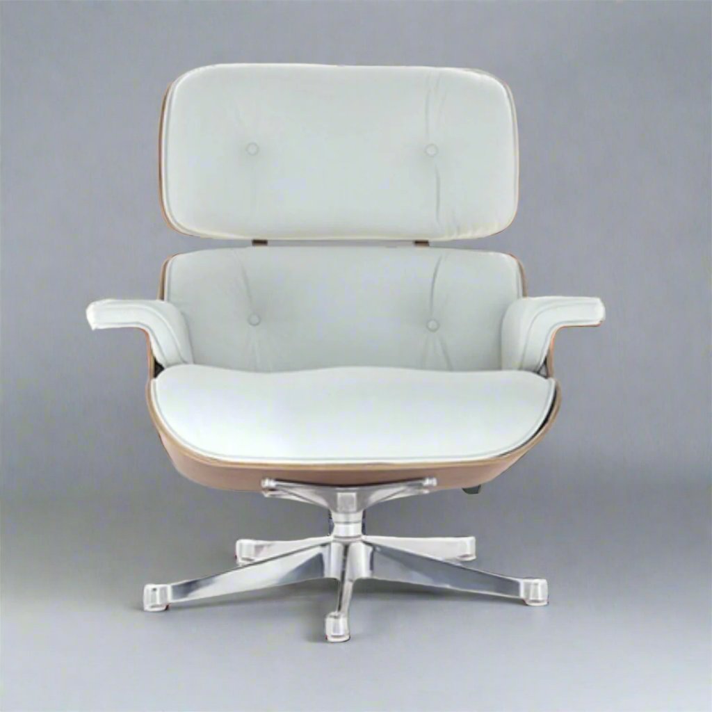 Charles Eames Iconic Lounge Chair & Ottoman - Rose Wood | Tan Brown