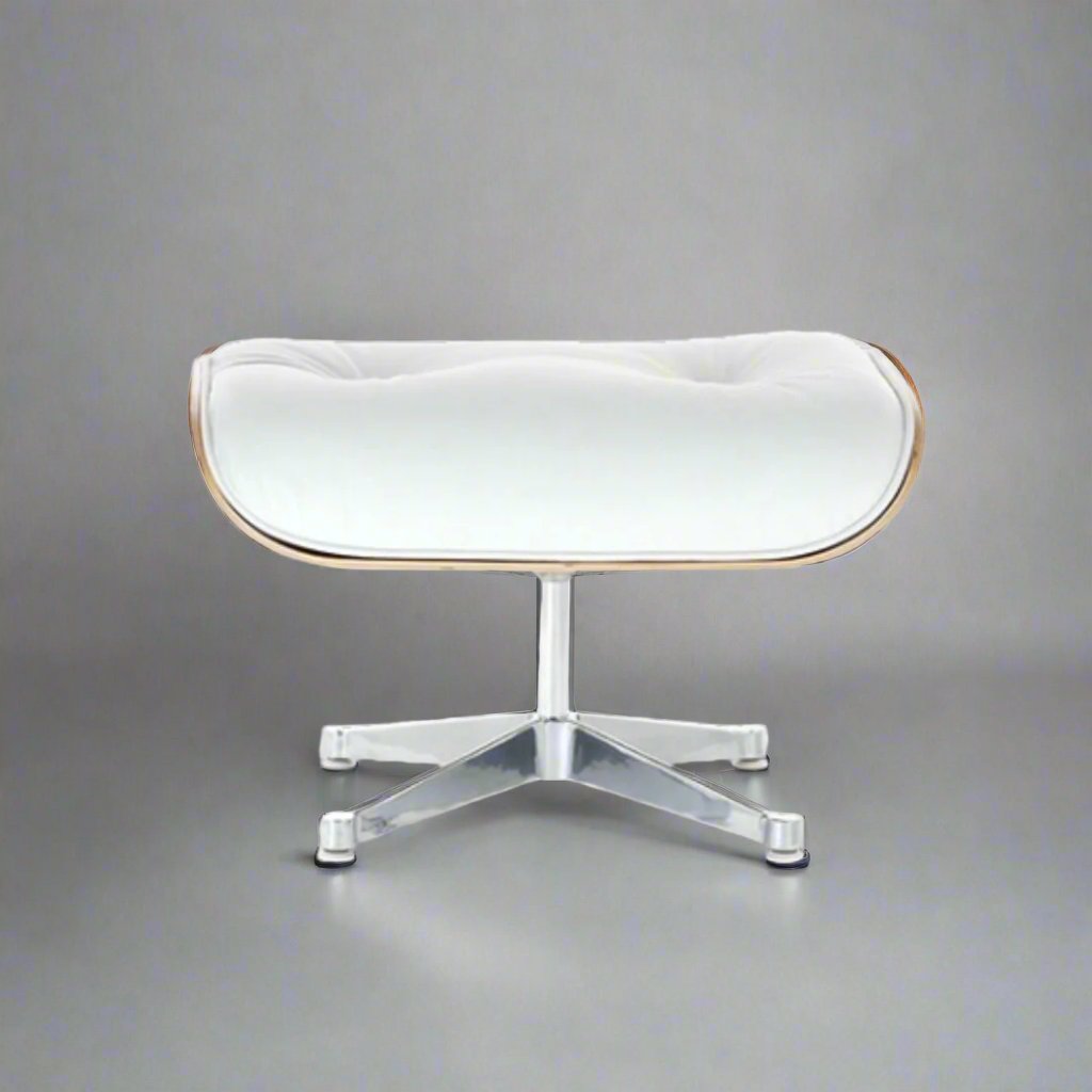 Charles Eames Iconic Lounge Chair & Ottoman - Rose Wood | White