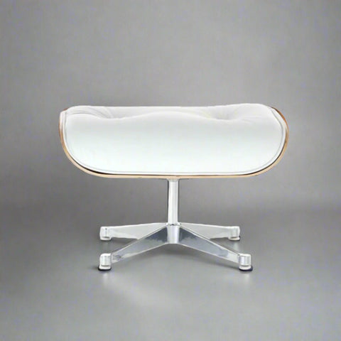 Charles Eames Iconic Lounge Chair & Ottoman - Rose Wood | White