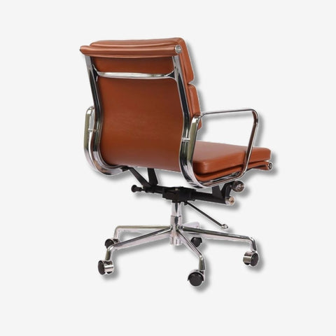Luxurious Eames Soft Pad Office Chair EA 217 - Low Back | Elegant White Leather