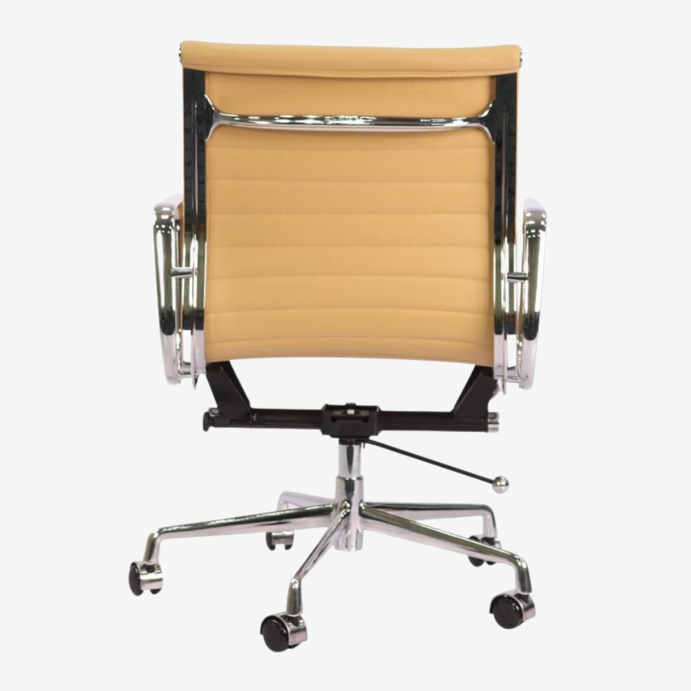 Eames Thin Pad Office Chair EA 117 - Comfortable Low Back | White Leather