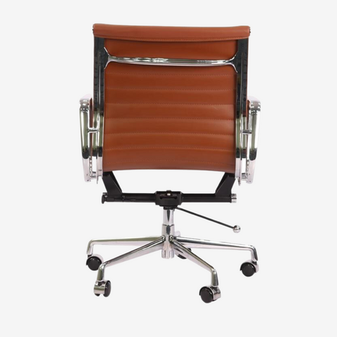 Eames Thin Pad Office Chair EA 117 - Comfortable Low Back | White Leather