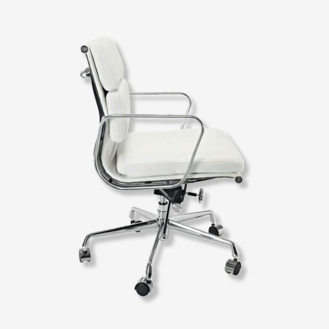 Enchanting Light Grey Eames Soft Pad Office Chair EA 217 - Ergonomic Low Back Seating