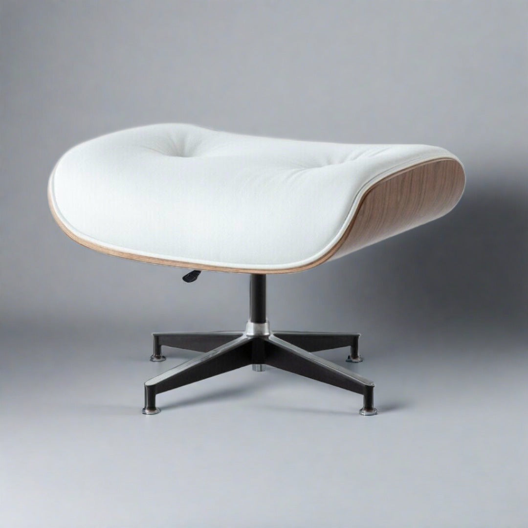 Charles Eames Mid-Century Lounge Chair & Ottoman - Walnut Wood | Chocolate Brown