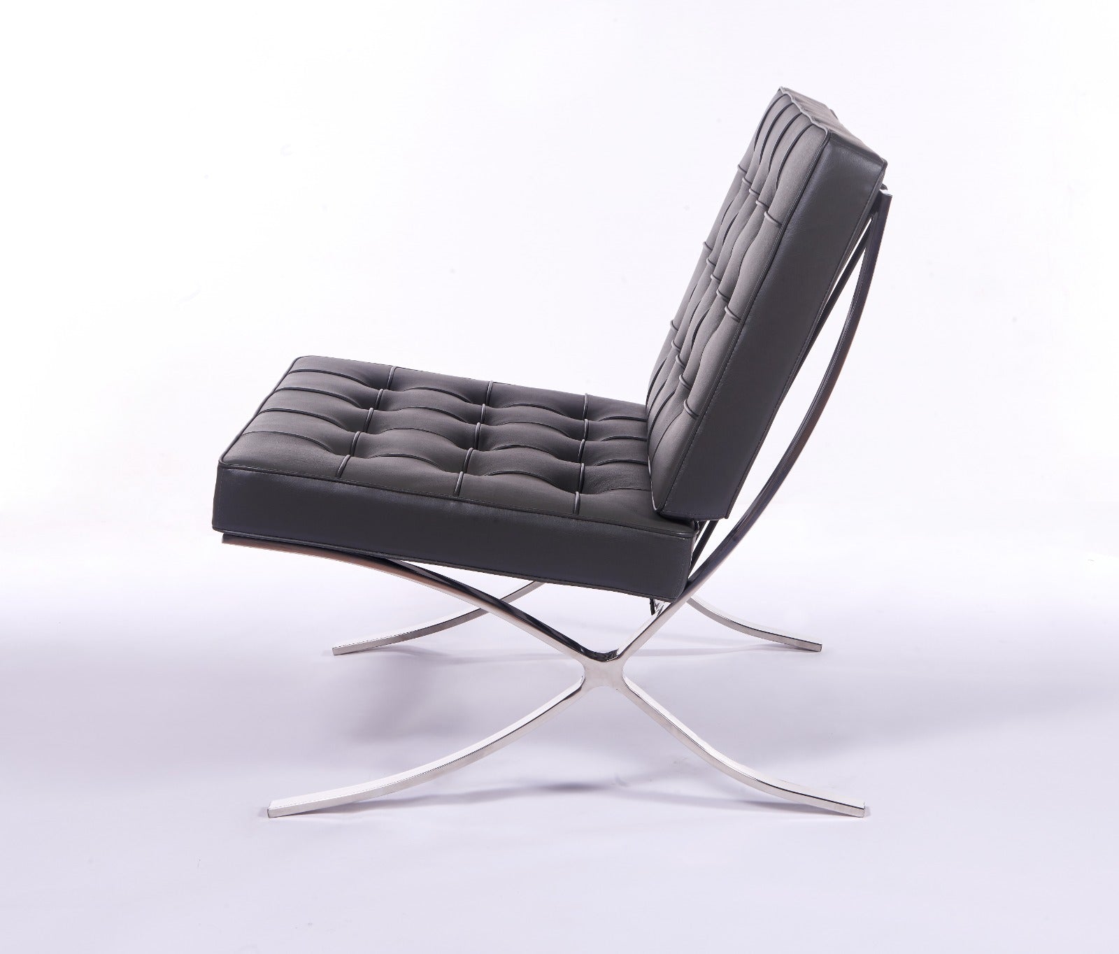 Mies Barcelona Pavilion Chair - Premium Italian Leather | Chocolate Brown